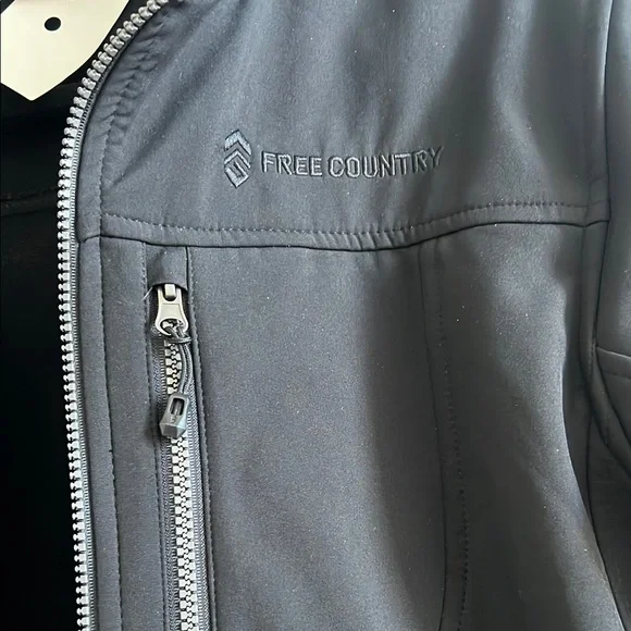 Free Country Black Performance Jacket Softshell - Picture 4 of 5